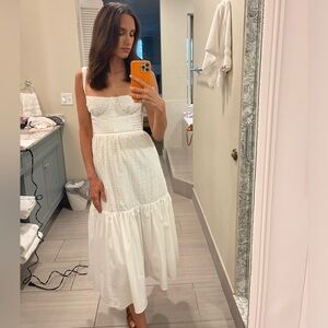 House of CB Elia Stretch Cotton Blend Corset Sundress